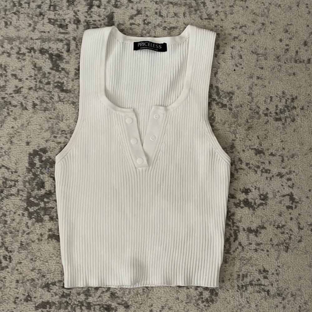 White tank top